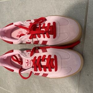 adidas Pink and Red Athletic Shoes